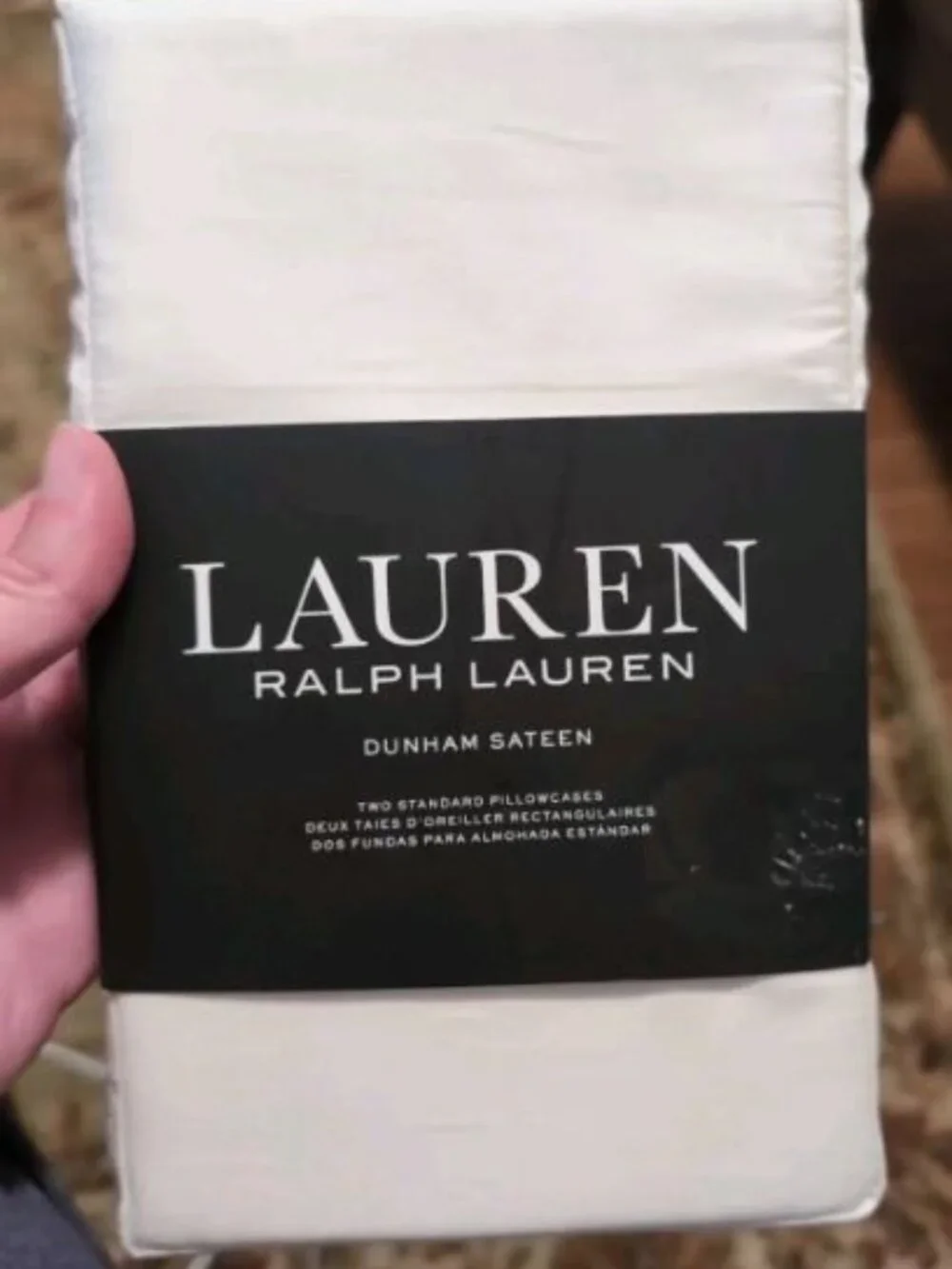 Lauren Ralph Lauren Dunham Cream Dunham Sateen Standard Pillowcases (2)